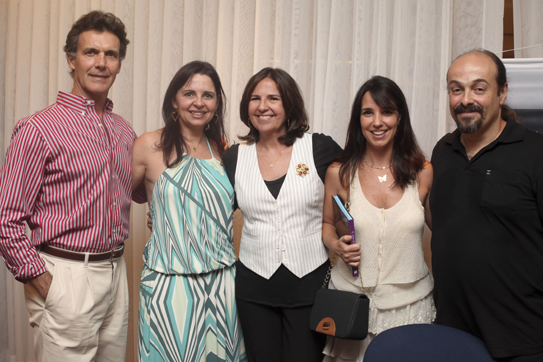 Emerson e Jeane Faria, Regina Machado, Anna Vivacqua e Marcos Vianna