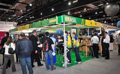 Estande do Brasil no WorldSkills
